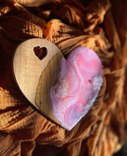 Load image into Gallery viewer, LOVE Pink Marble Heart Mini Serving Board
