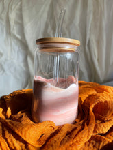 Load image into Gallery viewer, LOVE Dusty Pink Marble Beer Can Shaped Glass
