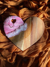 Load image into Gallery viewer, LOVE Pink Marble Heart Mini Serving Board
