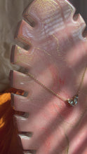 Load and play video in Gallery viewer, LOVE Pink Marble Necklace Tower with Quartz Crystals
