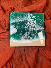 Load image into Gallery viewer, Emerald Ocean Wave Mini Wall Art

