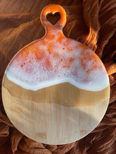 Load image into Gallery viewer, JOY Island Ocean Heart Handle Bamboo Serving Board

