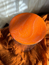Load image into Gallery viewer, JOY Orange 🍊 Marble 24 oz Glass Storage Jar with Lid
