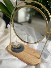 Load image into Gallery viewer, Table Top Mirror with attached Jewelry Tray
